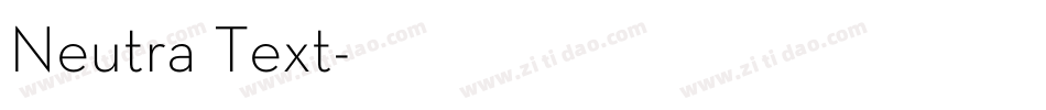 Neutra Text字体转换